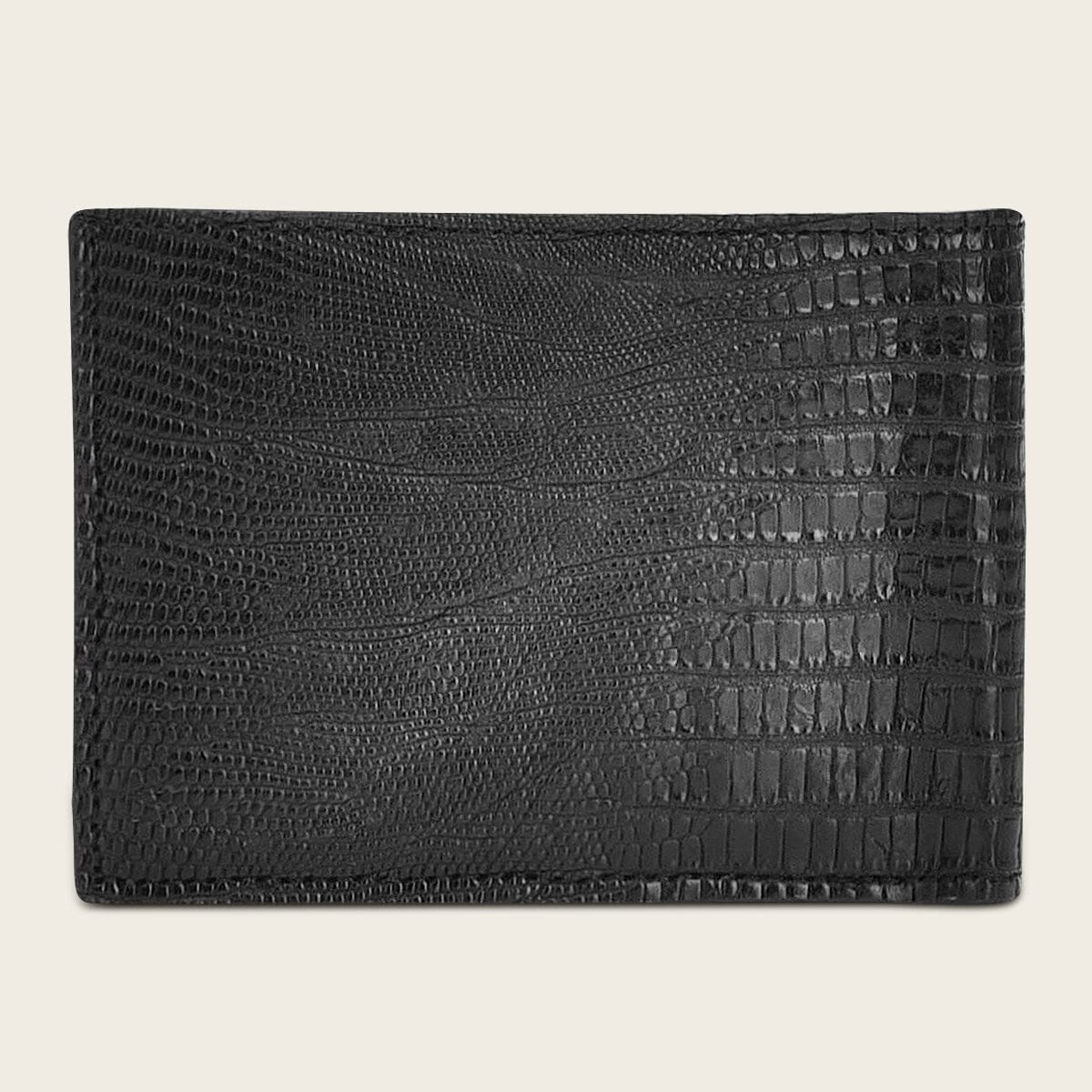 Billetera Cuadra B2910LT lizard teju negro