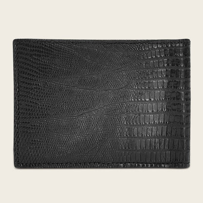 Billetera Cuadra B2910LT lizard teju negro