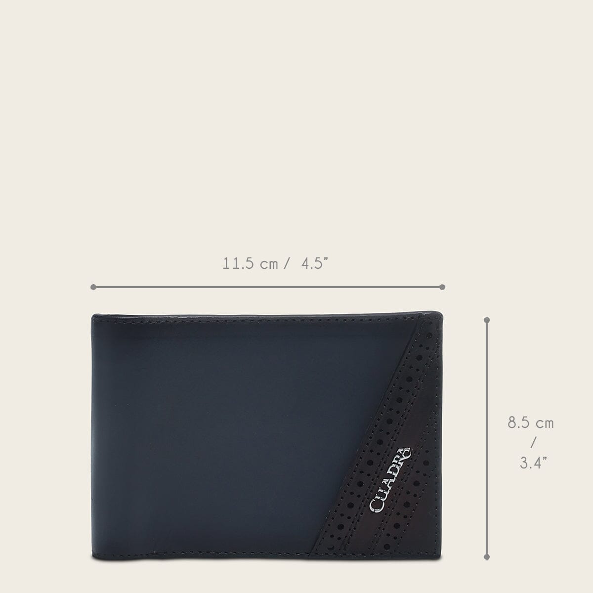 Billetera Cuadra BC038BE becerro inka gris