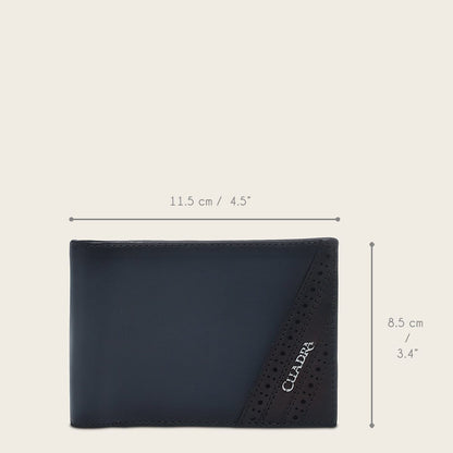 Billetera Cuadra BC038BE becerro inka gris