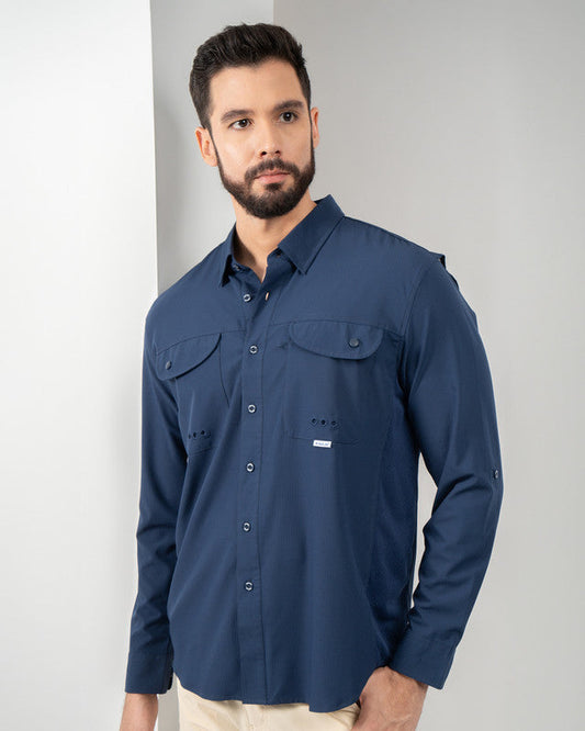 Camisa Caballero Maja Outdoor Signature Azul Marino CCO12