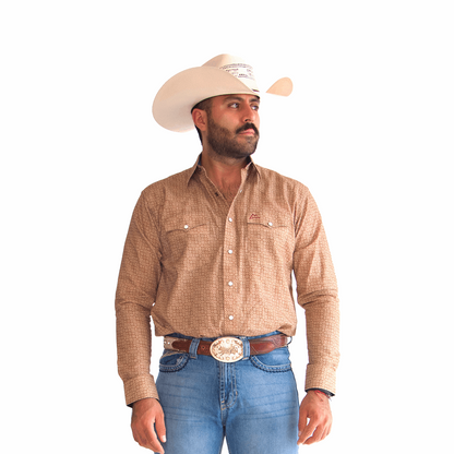 Camisa Vaquera Denver Brown Textura CHH170