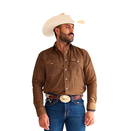 Camisa Vaquera Denver Native Brown CHH173