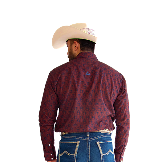 Camisa Vaquera Denver Rombus Red CHH176