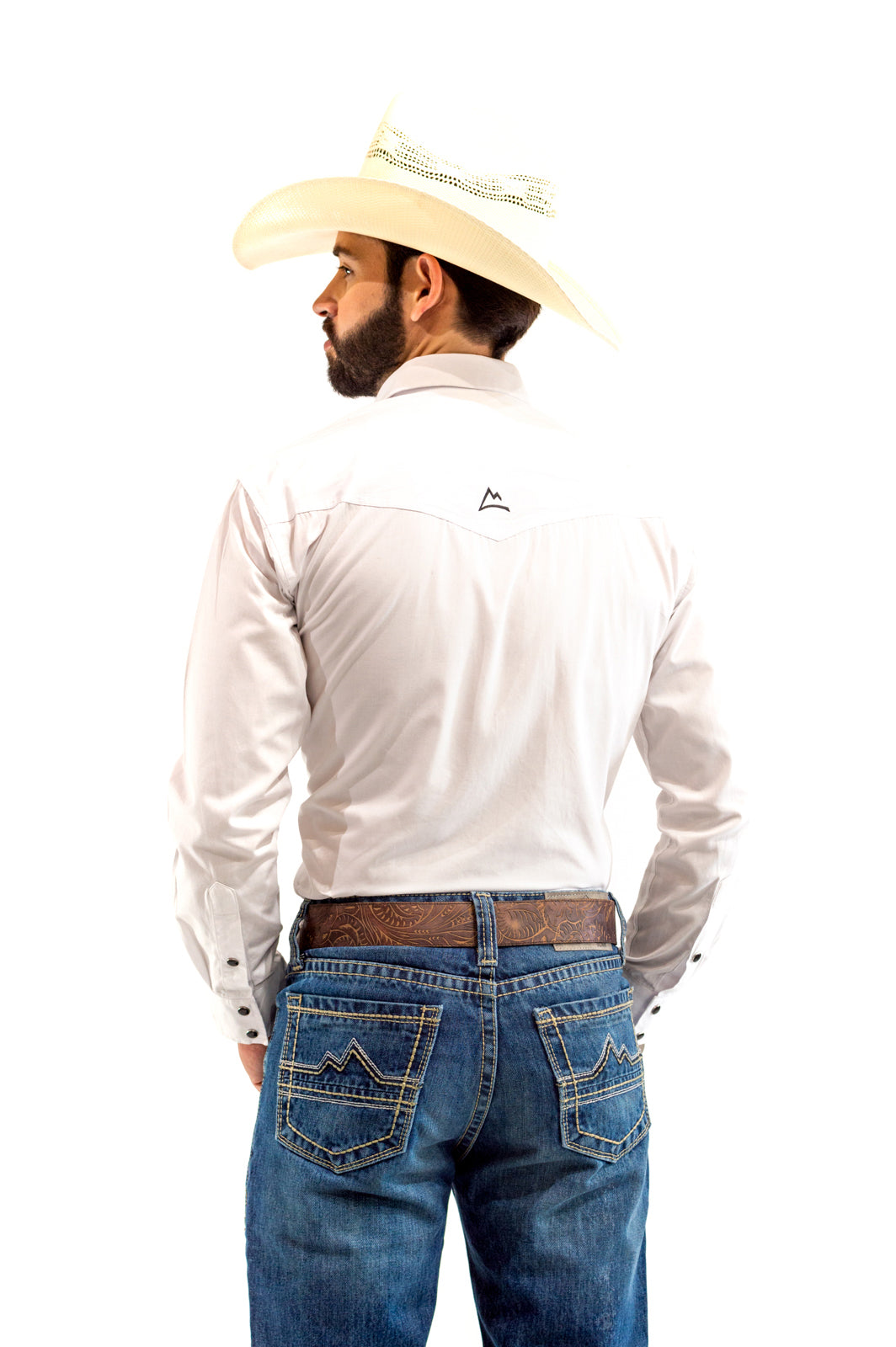 Camisa Vaquera Premium Caballero Blanca CHH112