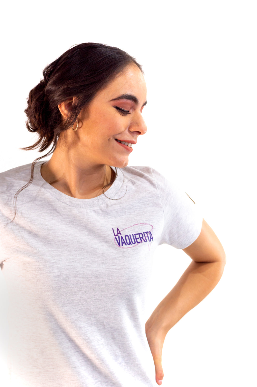 Playera para dama jaspe avena