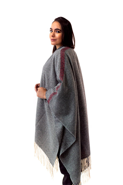 Poncho Icy Denver Gray