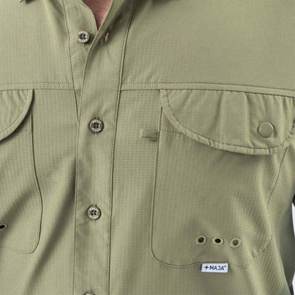 Camisa Caballero Maja Outdoor Signature Verde Aceituna CCO18