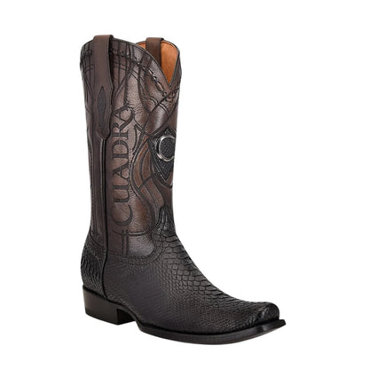 Bota tradicional en piel genuina de pitón para caballero