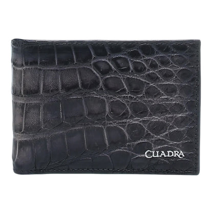 Cartera en piel genuina de alligator para caballero