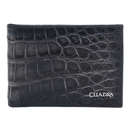 Cartera en piel genuina de alligator para caballero