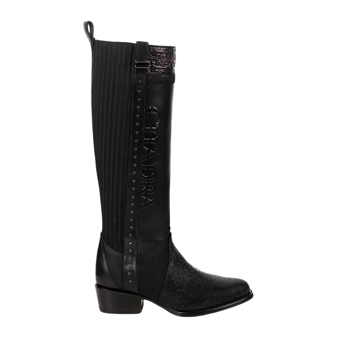 Bota casual en piel genuina de mantarraya para dama