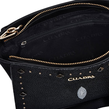 Crossbody en piel genuina de mantarraya para dama