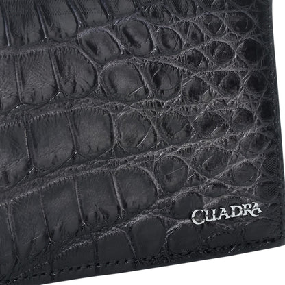 Cartera en piel genuina de alligator para caballero