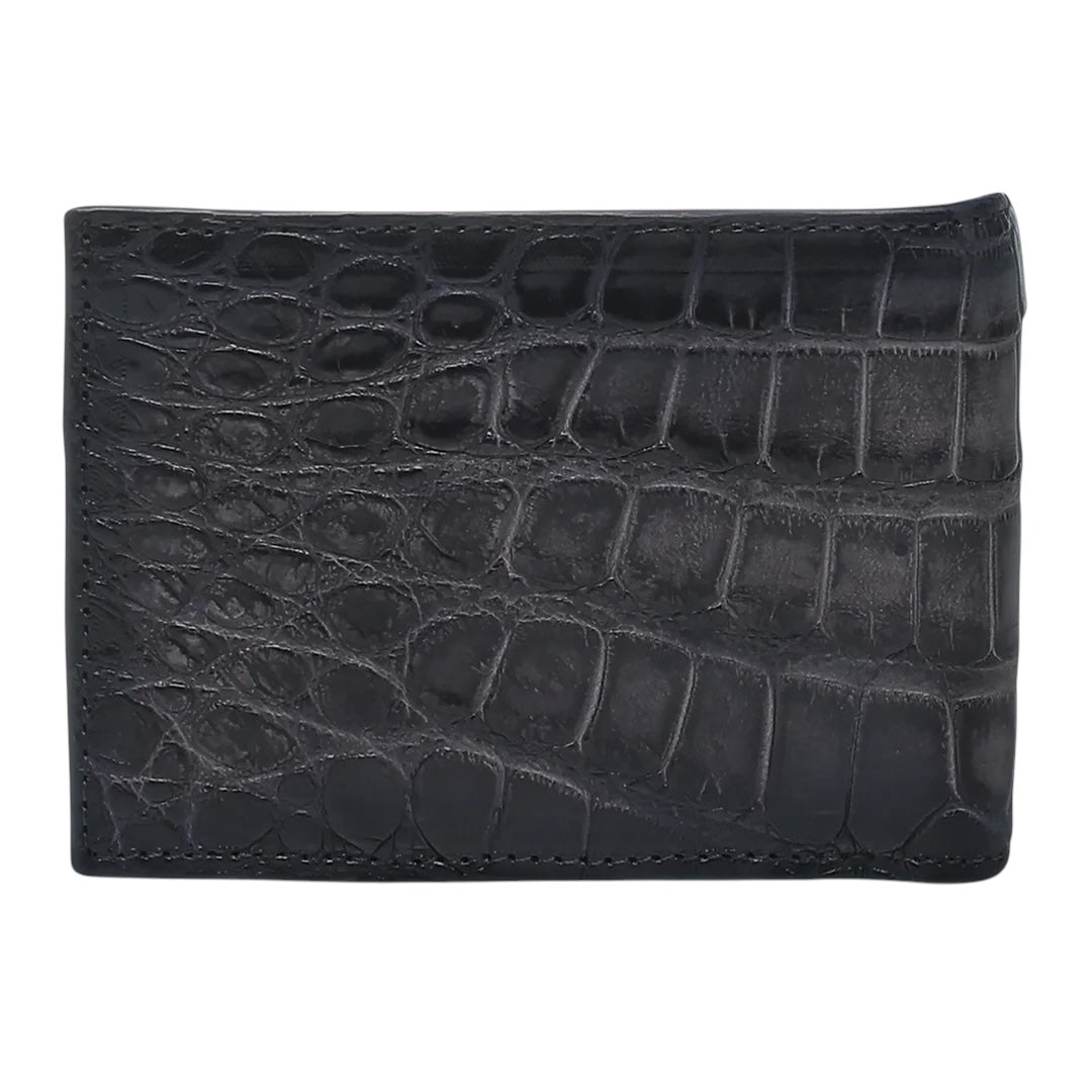 Cartera en piel genuina de alligator para caballero