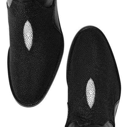 Bota casual en piel genuina de mantarraya para dama