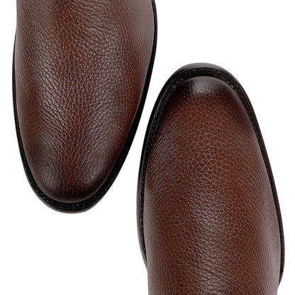 Bota tradicional en piel genuina de venado para caballero