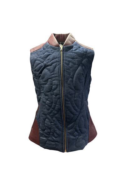 Chaleco dama Old West Piel con mezclilla