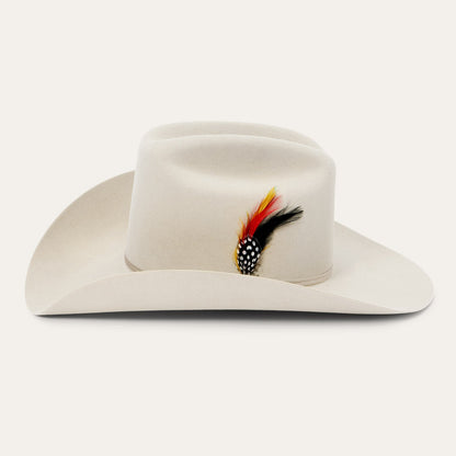 Vista lateral Texana Stetson Rancher 6X Silver Grey