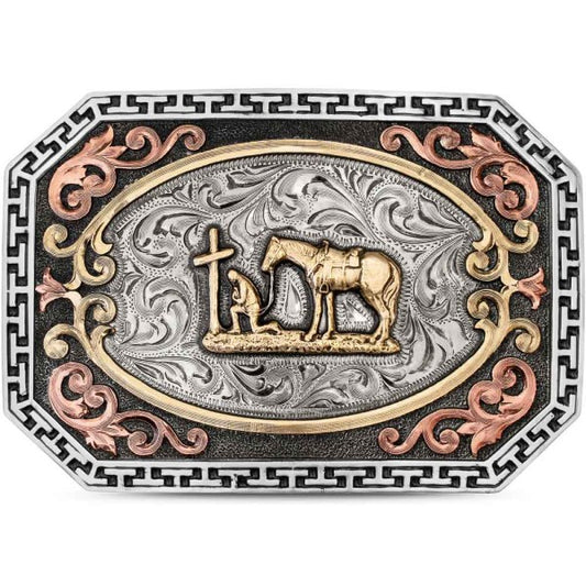 Hebilla Vaquero Orando