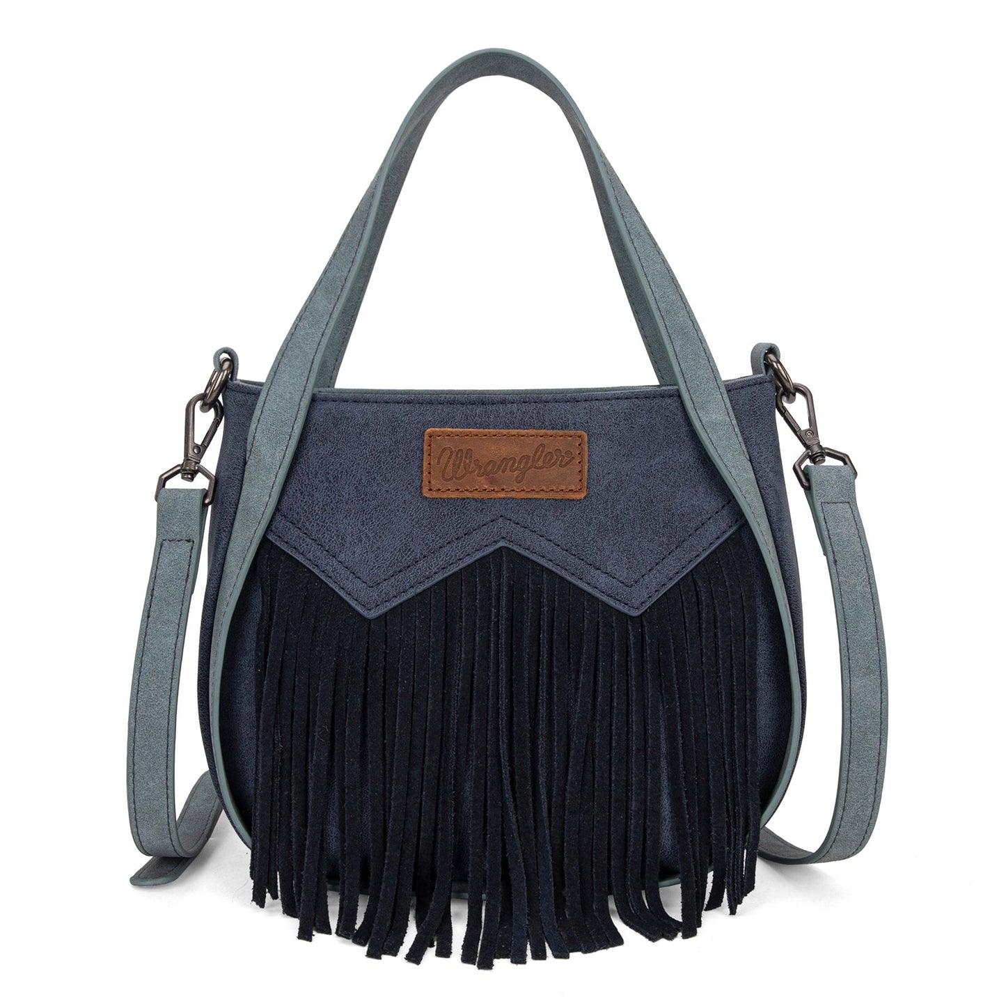Bolsa Wrangler W Stitch Fringe Navy frontal