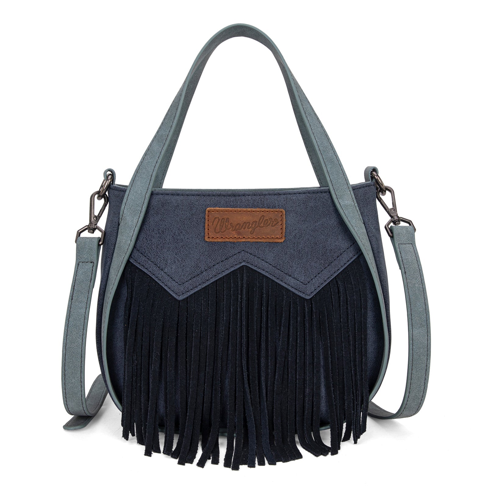 Bolsa Wrangler W Stitch Fringe Navy frontal