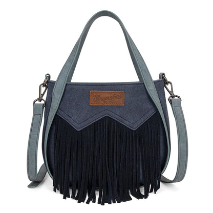 Bolsa Wrangler W Stitch Fringe Navy frontal