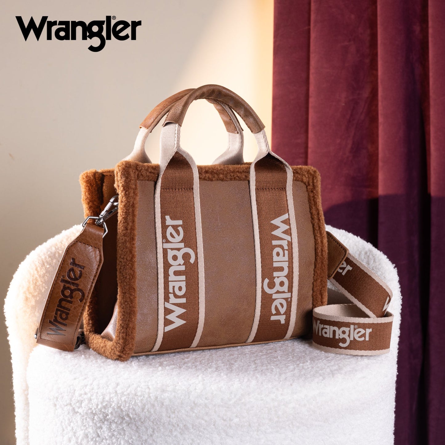 Bolsa Wrangler Sherpa Canvas WG181-8120SBR vista posterior
