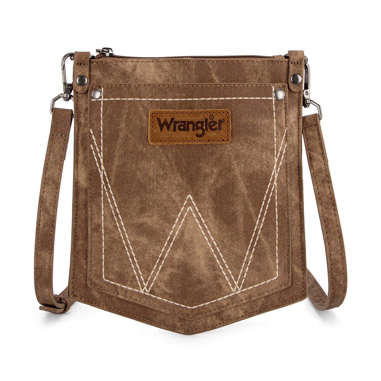 Bolsa Wrangler WG219-183BR café frontal