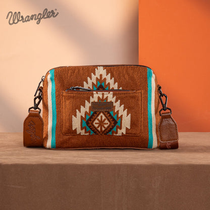 Bolsa Wrangler WG174-1832BR café vista principal