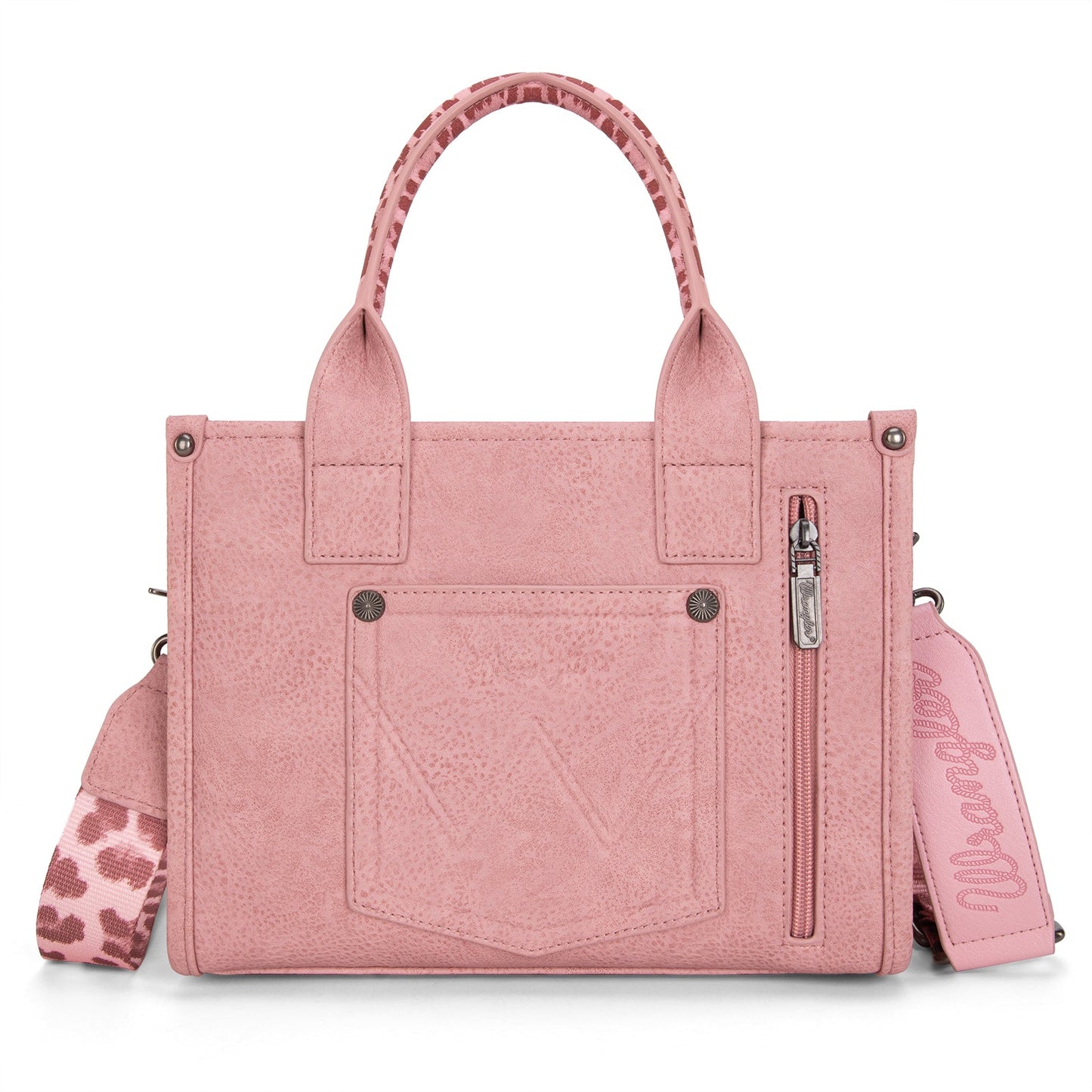Bolsa Wrangler Leopard Print Rosa WG102-8120SPK detalle