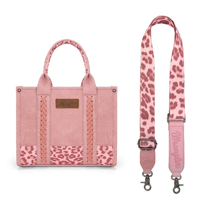 Bolsa Wrangler Leopard Print Rosa WG102-8120SPK posterior