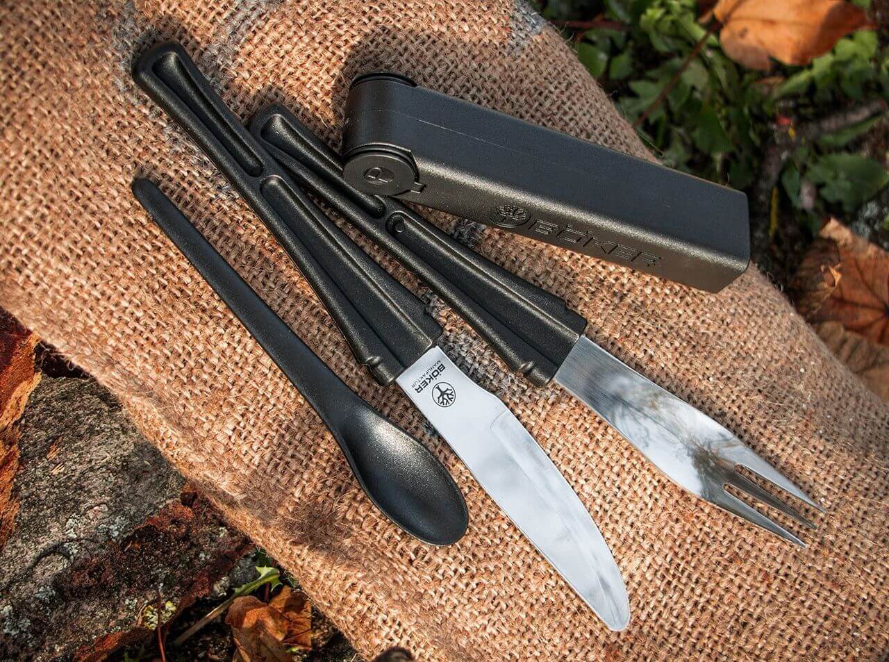Cubiertos Boker Snacpac Clam