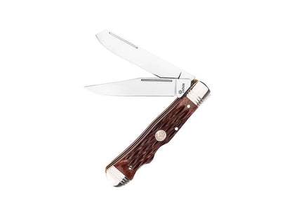 Navaja Boker Double Lock Trapper Jig Brown Bone