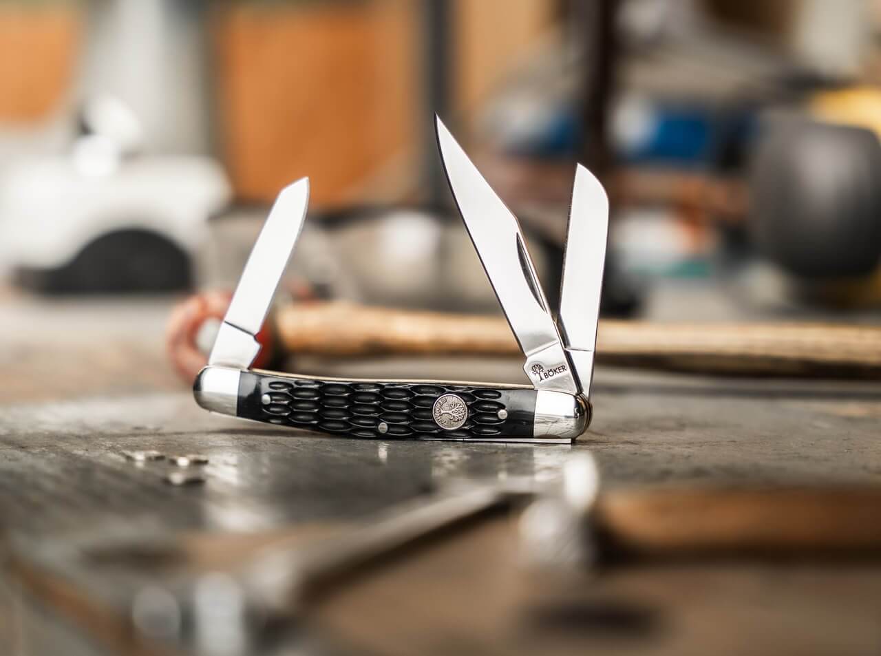 Navaja Boker Treebrand Large Stockman Jigged Black