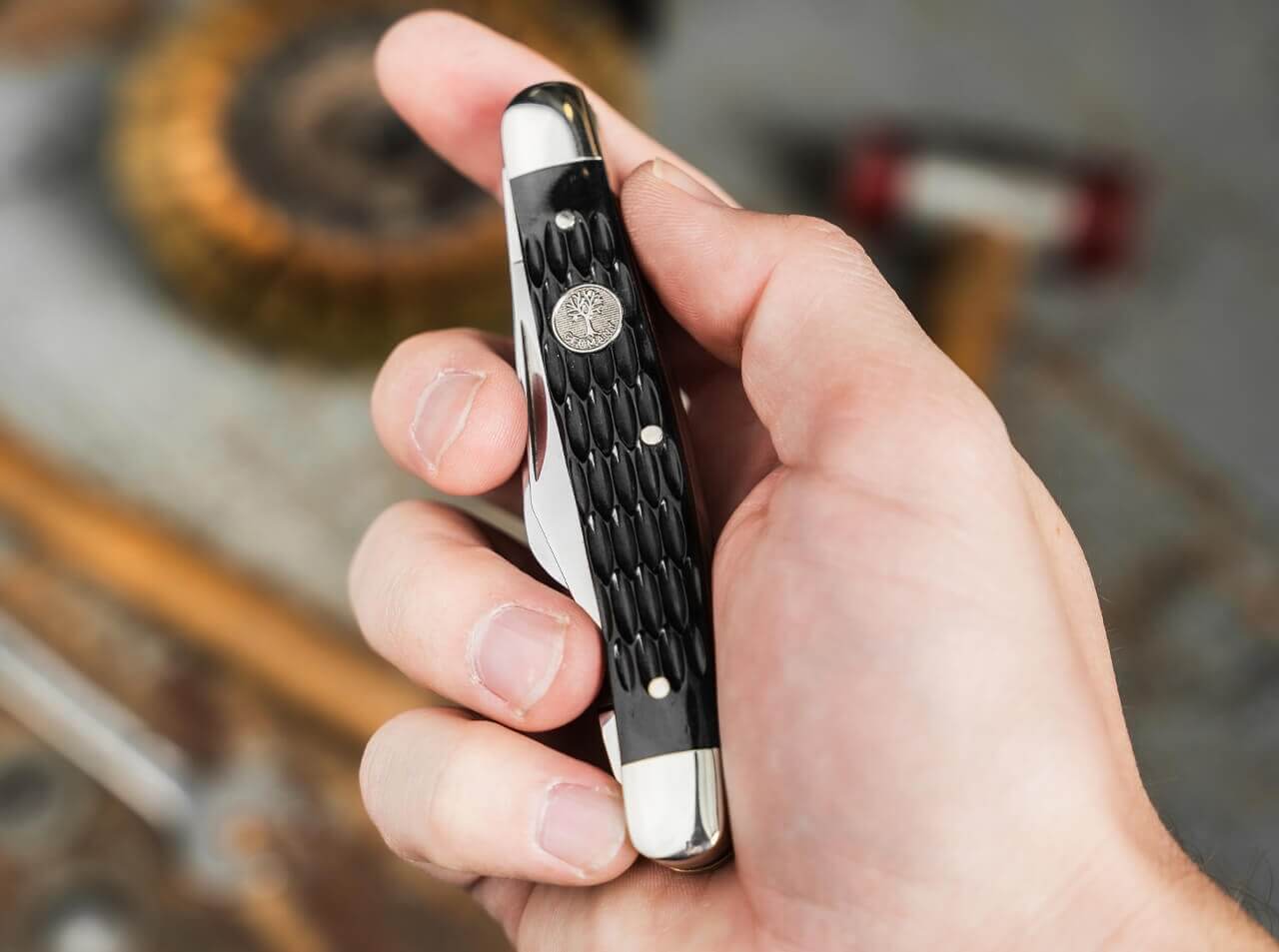 Navaja Boker Treebrand Large Stockman Jigged Black