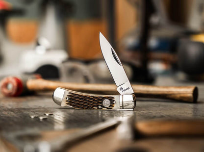 Navaja Boker Treebrand Lockback Amber Jigged Bone