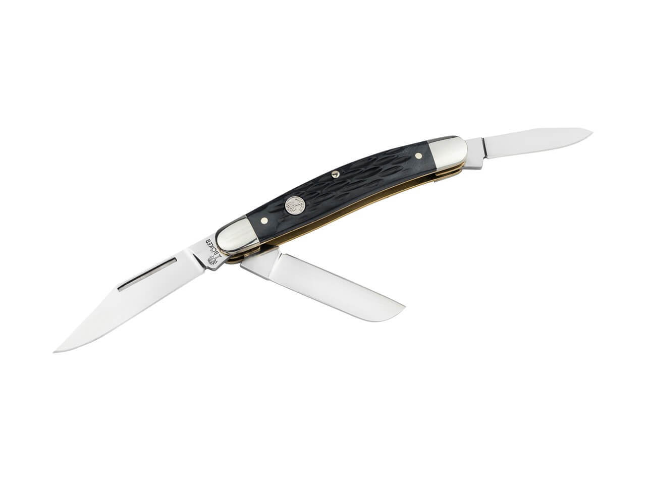 Boker Treebrand Medium Stockman Jigged Black