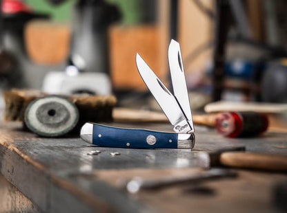 Navaja Boker Trapper Canvas Micarta Denim