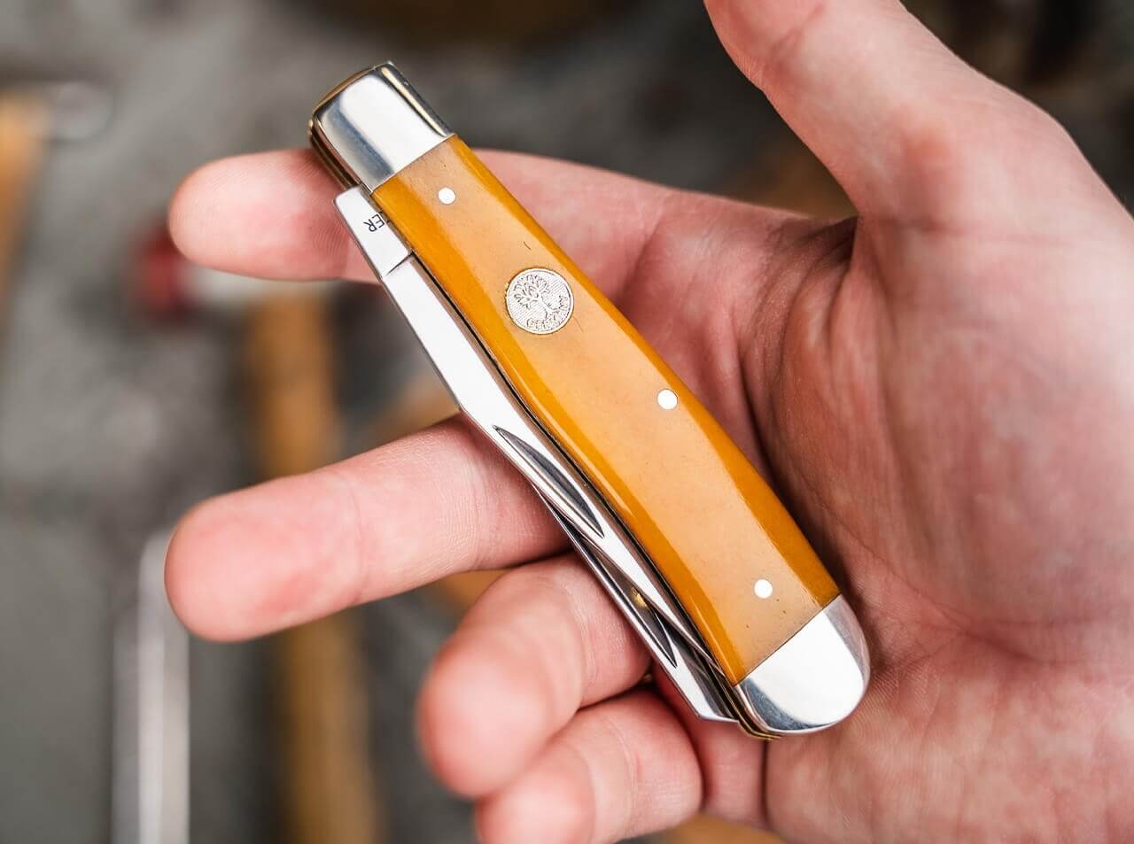 Navaja Boker Treebrand Trapper Smooth Yellow