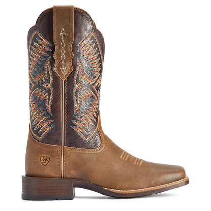 Botas de Peltre Ariat Damas Odessa StretchFit Marrón y Pulido