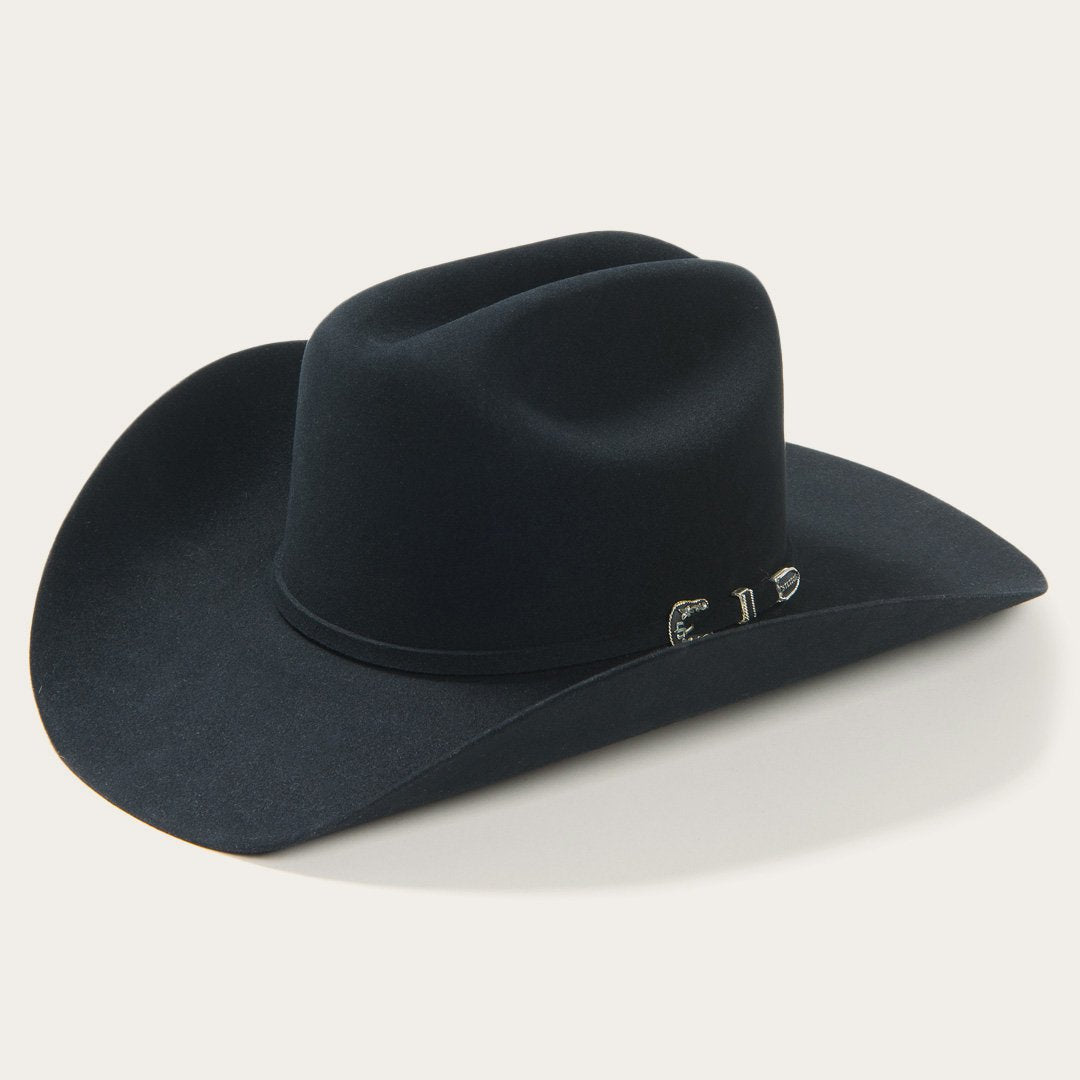 Vista lateral Texana Stetson Skyline 6X Black