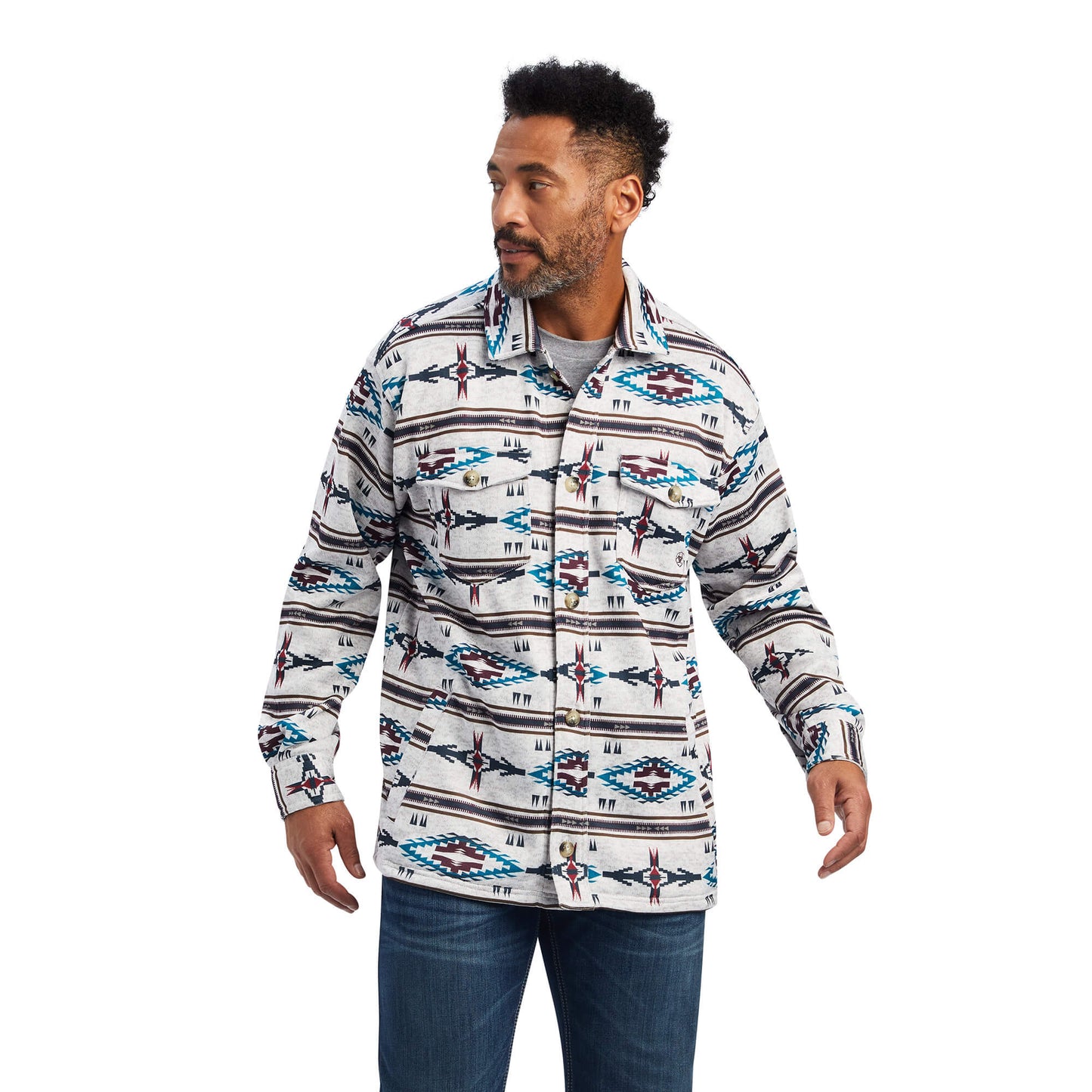 Caldwell Printed Shirt Jacket Shirt Jacket