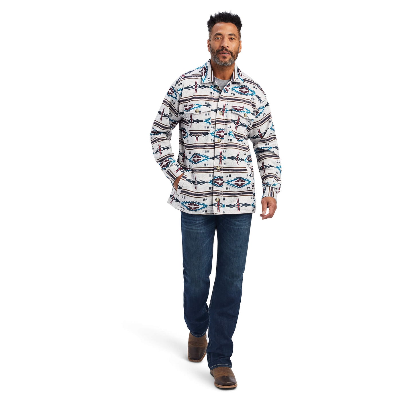 Caldwell Printed Shirt Jacket Shirt Jacket