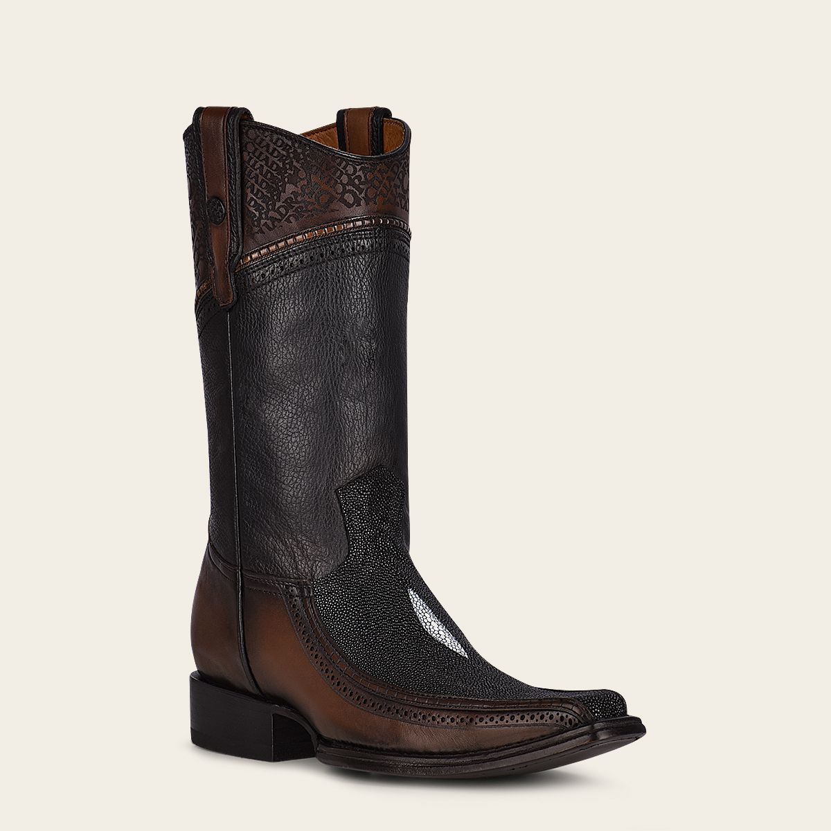 Botas Mantarraya Bota vaquera en piel genuina de mantarraya – SHOPALOMINO