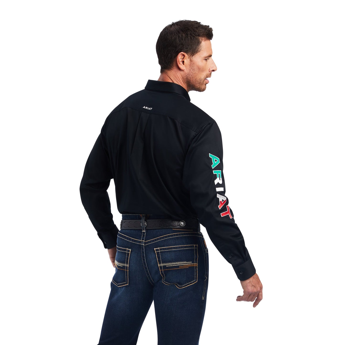 Camisa Ariat Team Logo México Negro