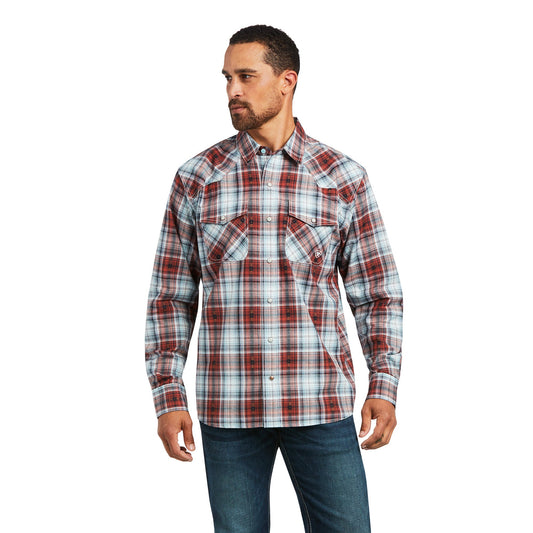 Camisa Ariat Hugh Corte Retro Botón A Presión