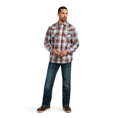 Camisa Ariat Hugh Corte Retro Botón A Presión