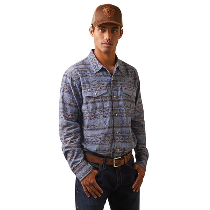 Camisa Ariat Haddington Corte Retro Botón A Presión