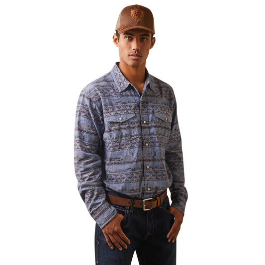 Camisa Ariat Haddington Corte Retro Botón A Presión